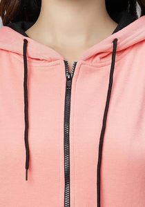 Sudadera con Capucha de Algodón para Mujer, Elegante, con Cierre, Versátil, de Manga Larga, Diseño de Pullover, Suave y Cómoda - Product Image 2