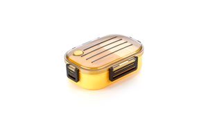 Lonchera Rectangular de Plástico con Tapa, Apilable, Libre de BPA, a Prueba de Fugas, 2 Compartimentos, de un Solo Nivel, para Niños, Tamaño M - Product Image 2