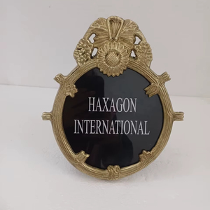 Attractive Looking Brass Tableware Photo <b>Frame</b> Manufacturer Decorative Modern <b>Picture</b> Photo <b>Frame</b> From Indian - Product Image 1