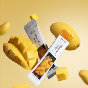 WELLINUS Bâtonnets de gelée de collagène coréen saveur mangue jaune, beauté interne, beauté de la peau, faible teneur en matières grasses, peptides marins de poisson à faible poids moléculaire - Product Image 1