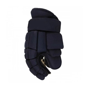 Guantes de Hockey sobre Hielo de Cuero de Gamuza Negra, Acolchado Protector, Cierre de Gancho y Bucle, Detalles Bordados con Flecos, Transpirables - Product Image 2
