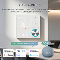 Termostat Kipas Koil 2 Pipa Tuya Wifi SDM9 LED Knob Touch 0-10V Modbus RS485 Panel AC Sentral