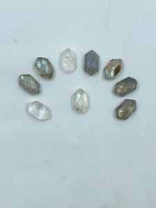 Pierre précieuse naturelle de labradorite, pierre authentique de labradorite grise avec reflets bleus, 11,70 carats, 9 pièces pour la fabrication de bijoux - Product Image 1