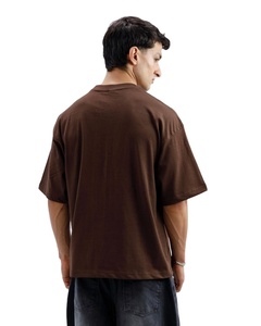 2025 camiseta de gran tamaño de media manga para hombre gráfico personalizado al por mayor 100% algodón tejido ecológico posición del logotipo frontal - Product Image 2