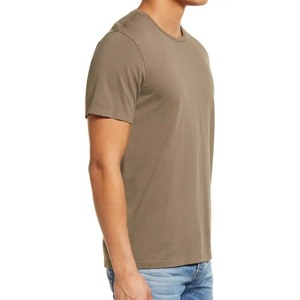 Camisetas personalizadas de 180 g/m² al por mayor, camisetas de cuello redondo para hombre, proveedor de camisetas de algodón con logotipo personalizado, camisetas de cuello redondo para hombre - Product Image 1