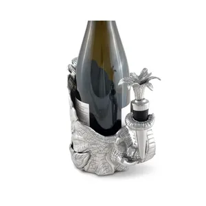 Luxury Handmade Metal Waterproof Farmhouse Bottle Stand Stylish <b>Wine</b> Holder Home Bar Decor Wholesale - Product Image 1