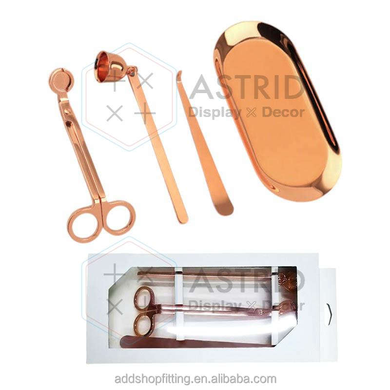 18 x 8.5 cm Rose gold tray set