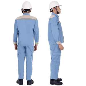 Combinaison de sécurité à bandes réfléchissantes haute visibilité pour travaux routiers et personnel de nuit en entrepôt, uniforme industriel - Product Image 2