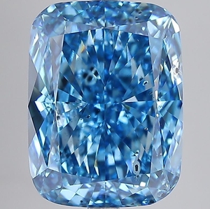 7.01 ct <b>Cushion</b> Cut Lab Grown Diamond Fancy Vivid Blue SI2 IGI Certified CVD Loose Diamond Wholesale for Jewelry Making - Product Image 1
