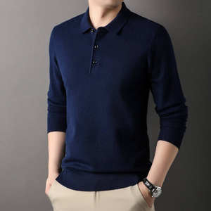 Camiseta Formal Casual con Cuello en V para Hombre, Ropa de Trabajo, Camisa de Golf Moderna, Personalizada con Estampado Tejido - Product Image 2