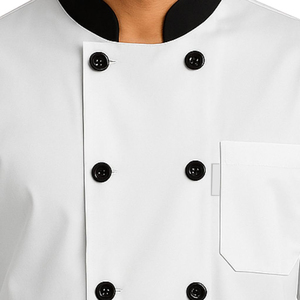 Nouvelle veste de chef à manches longues pour homme, tissu en coton uni, uniforme de restaurant, vêtements de travail pour serveurs, prix bas - Product Image 4