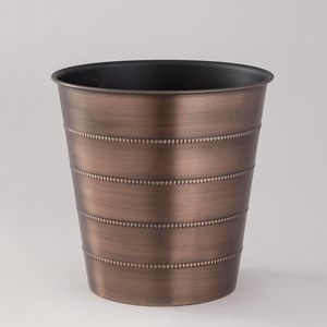 Cubo de Basura Decorativo de Bronce con Acabado Antiguo para el Hogar y la Oficina - Product Image 6