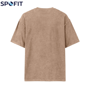 เสื้อยืดโอเวอร์ไซส์ผ้าฝ้ายแขนสั้นลายพิมพ์กราฟิกสไตล์สตรีทแวร์ทรงหลวมสำหรับเด็กผู้ชาย ปี 2026 ล้างสีแบบแอซิดวอช - Product Image 6