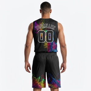 Conjuntos de Uniformes de Baloncesto con Logotipo Personalizado, Jersey de Baloncesto Transpirable, Números y Nombres Personalizados, Entrenamiento al Aire Libre - Product Image 3