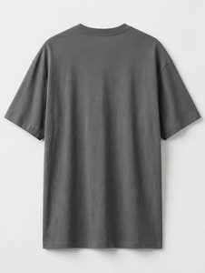 เสื้อยืดผู้ชายแบบเรียบ แขนสั้น คอกลม ทรงปกติ รับสกรีนโลโก้ สวมใส่สบายๆ ในชีวิตประจำวัน - Product Image 2