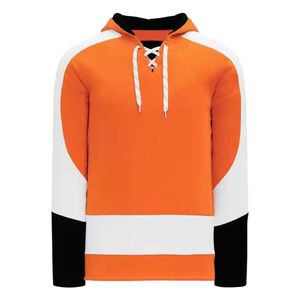 Custom logo Ice Hockey Jerseys With Hood Lace up Hoodie Hockey Pullover Hoodie Custom Sublimation Printing Embroidered Logo - Product Image 1