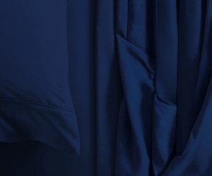300TC King Size Navy Blue Bed Sheet Set High Quality Luxury Smooth Finish Cotton Bedding Soft <b>Comfortable</b> Competitive Price - Product Image 2