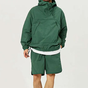 Nouvel ensemble de survêtement d'hiver respirant et tendance, 2 pièces, veste coupe-vent, doublure en molleton 100% coton, unisexe - Product Image 5