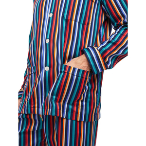 Pyjama d'été 100 % soie satinée de luxe pour homme, ensemble 1 pièce, vêtement de nuit thermique tendance, respirant, haute qualité, prix abordable - Product Image 6