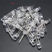 100 pièces/sac, diodes LED de 3 mm et 5 mm, couleur blanche, rouge, bleue, verte, jaune, pour la vente en gros de diodes électroluminescentes LED