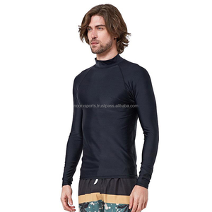 Men's and Women's Long Sleeve Rash Guard UPF 50+ Quick-Dry Compression Shirt <b>Surfing</b> Swimming Gym and Outdoor Sportswear - Product Image 6