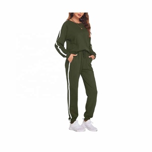 Ensemble de survêtement décontracté tie-dye 2 pièces pour femme MASHADI – Col rond, manches longues, pantalon de jogging, grande taille, idéal pour l'hiver - Product Image 5