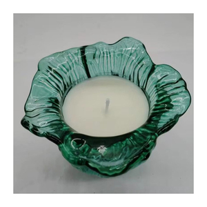 Porte-bougie en verre artistique contemporain pour l'éclairage et la décoration de la maison - Product Image 1