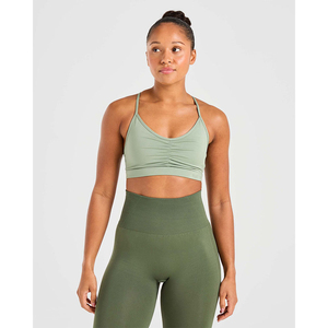 Sujetador Deportivo Transpirable Personalizado con Marca Propia, Tirantes Delgados en el Centro y Alto Impacto, Último Modelo de Sujetador Deportivo para Mujer, Servicio OEM Personalizado - Product Image 1