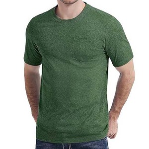 T-shirt en coton à col rond pour homme, manches courtes, coupe classique, respirant, vêtement décontracté basique, logo personnalisé, fabricant OEM, DDP - Product Image 6