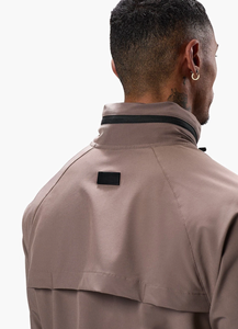 Ensemble de survêtement à capuche pour homme, gris uni, en polyester tricoté, vêtements décontractés d'extérieur, veste et pantalon respirants et coupe-vent pour l'automne - Product Image 6