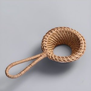 Rattan <b>Tea</b> Leak Filter with Mesh Handmade <b>Tea</b> <b>Infuser</b> Strainer Eco Friendly Filters Wholesale - Product Image 1