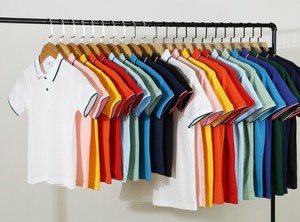 Chemises polo et t-shirts en tricot pour garçons et enfants - Style décontracté, manches courtes, col rond, tissu polyester/coton - Product Image 2