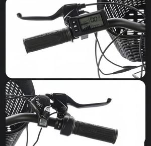 Bicicleta eléctrica urbana de 26 pulgadas para chicas y mujeres, con cuadro bajo, batería de litio de 36V 8Ah y motor sin escobillas de 250W - Product Image 6