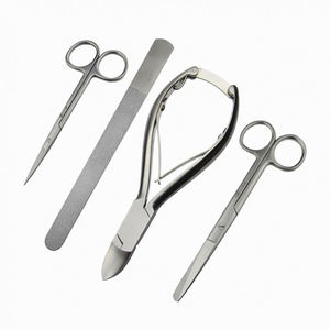 Stainless Steel Chiropody Podiatry Instrument <b>Kit</b> 5 Pieces Ingrown Toenail Clipper Tools Set - Product Image 2