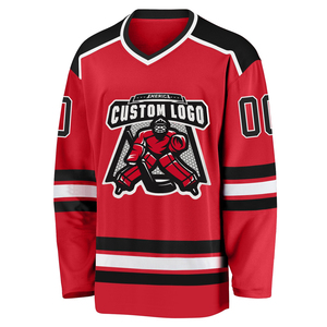 Nouveau maillot de hockey sur glace sublimé OEM de qualité supérieure, logo personnalisé, taille personnalisée, uniformes de hockey sur glace respirants - Product Image 2