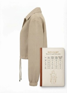 Chaqueta Anorak Corta para Mujer, Ligera, con Cierre, Estilo Workwear, con Bolsillos, para Otoño e Invierno - Product Image 6