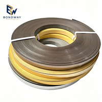 Bande de chant PVC/ABS effet miroir or/argent liquide, largeur et épaisseur personnalisables pour panneaux de meubles et armoires – Approvisionnement direct usine