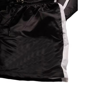 Black And White Color Newest Custom Lightweight Men Nylon Highest Quality Windbreaker Windproof Plus Size Short <b>Set</b> For Men's - Product Image 5