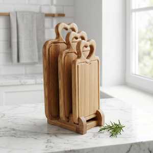 Planche à découper en bois d'acacia personnalisée, écologique, non toxique, antibactérienne, durable et compatible lave-vaisselle pour pâtisseries et fromages - Product Image 6