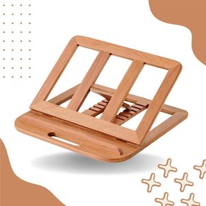 Solid Wood Tripod Laptop <b>Stand</b> Adjustable Height Foldable Design Ergonomic Eco-Friendly Portable <b>for</b> Laptops & <b>Tablets</b> - Product Image 6
