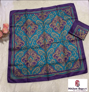 Fabricante de Bufandas de Satén Estampadas de Lujo Personalizadas, OEM, ODM, Marca Privada, Regalo Promocional Publicitario, Productos de Tela Personalizados - Product Image 1