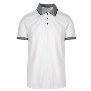 Men's Light <b>Blue</b> <b>Polo</b> <b>Shirt</b> Short Sleeve Knitted Solid Color Casual Regular Fit Breathable 100% Cotton Pique Fabric - Product Image 4