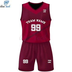 Ensemble de maillots de basket-ball pour hommes, uniforme d'entraînement, logo personnalisé imprimé, séchage rapide, respirant, sans manches, polyester, sublimation personnalisée - Product Image 1