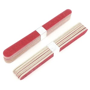 Lima de Uñas Desechable de Doble Cara, 9 cm, Esponja EVA, Grano 100, Rojo Marrón, Herramienta Profesional para el Cuidado de las Uñas, BAFA SURGICAL - Product Image 3