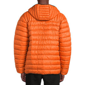 Veste matelassée légère pour homme, veste d'hiver avec capuche de couleur unie, manteau matelassé épais et chaud, coupe-vent - Product Image 2