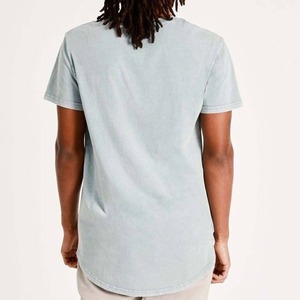 Camiseta de Hombre con Logotipo Personalizado, Diseño Nuevo, Lavado Ácido, 100% Algodón, Corte Regular, Transpirable, Servicio OEM, Venta al Por Mayor - Product Image 4
