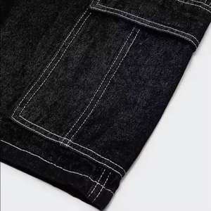 Shorts en jean décontractés pour hommes avec fermeture éclair, style streetwear, tissage soigné - Product Image 4