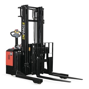 Apilador eléctrico de alta eficiencia para paletas, diseñado para operaciones de almacenamiento en almacenes, con gran potencia de elevación y movimiento suave. - Product Image 1