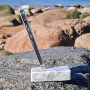 TCE Handcrafted Natural Marble Mobile Holder <b>Stand</b> Creative Design for <b>Desk</b> Table <b>Office</b> Home Premium Stone Phone Support - Product Image 5
