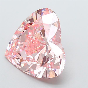 Diamant de laboratoire rose intense fantaisie en forme de cœur de 7,09 carats, certifié IGI, clarté VS1, taille excellente, pierre précieuse synthétique - Product Image 2